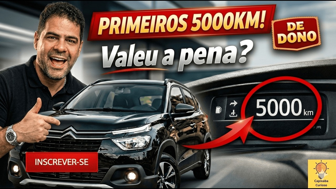 Citroën C3 Live Pack 2026 Preto – Primeiros 5000KM | Vale a Pena? Depoimento Sincero de Dono
