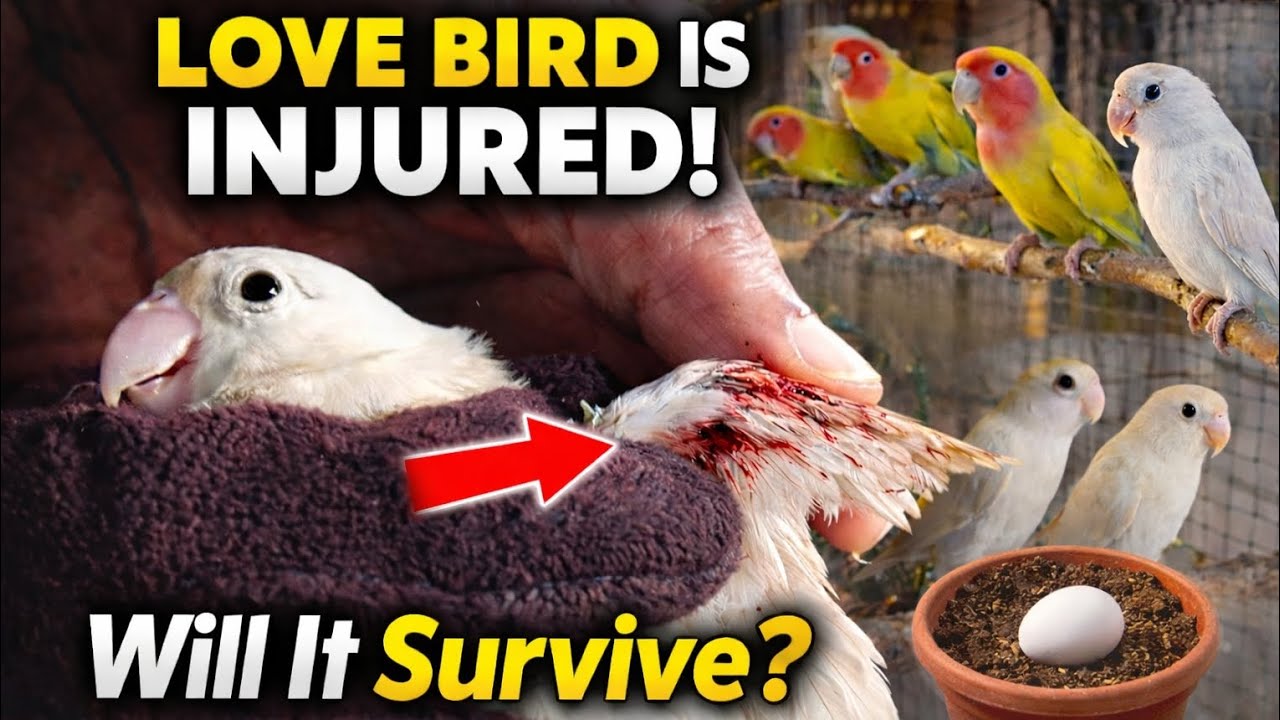 MyLoveBird Is Injured😢WillThe Egg Still Hatch MeraLoveBird Zakhmi Hai😢Kya Anday Se Bachcha Niklay Ga