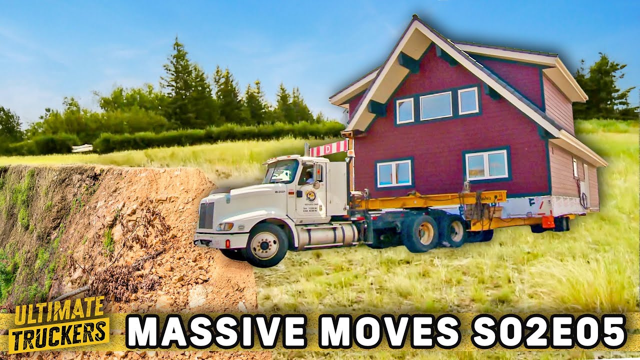 Truckers Race to Move a New Home From a Crumbling Cliff! | Massive Moves S02E05 | FULL EPISODE