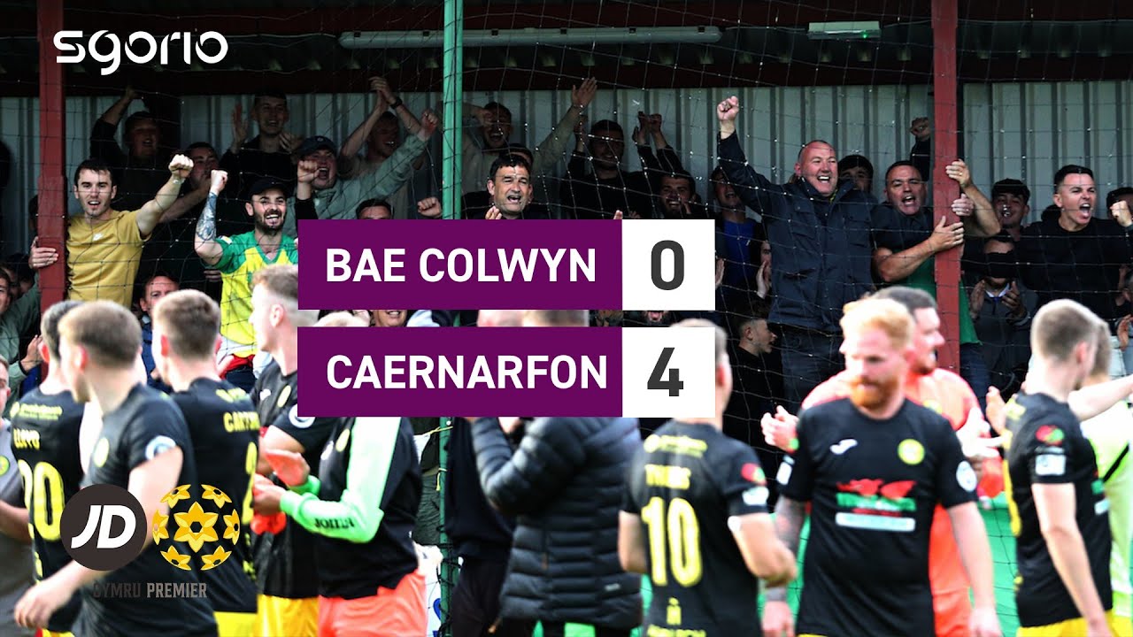 Uchafbwyntiau ac ymateb | Bae Colwyn 0-4 Caernarfon