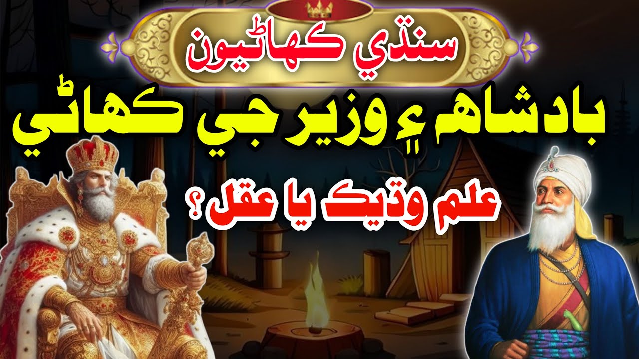 Badshah Aur Wazeer Ki Kahani | Sindhi Story علم وڌيڪ يا عقل ڪهاڻي Mushtaque Pardasi