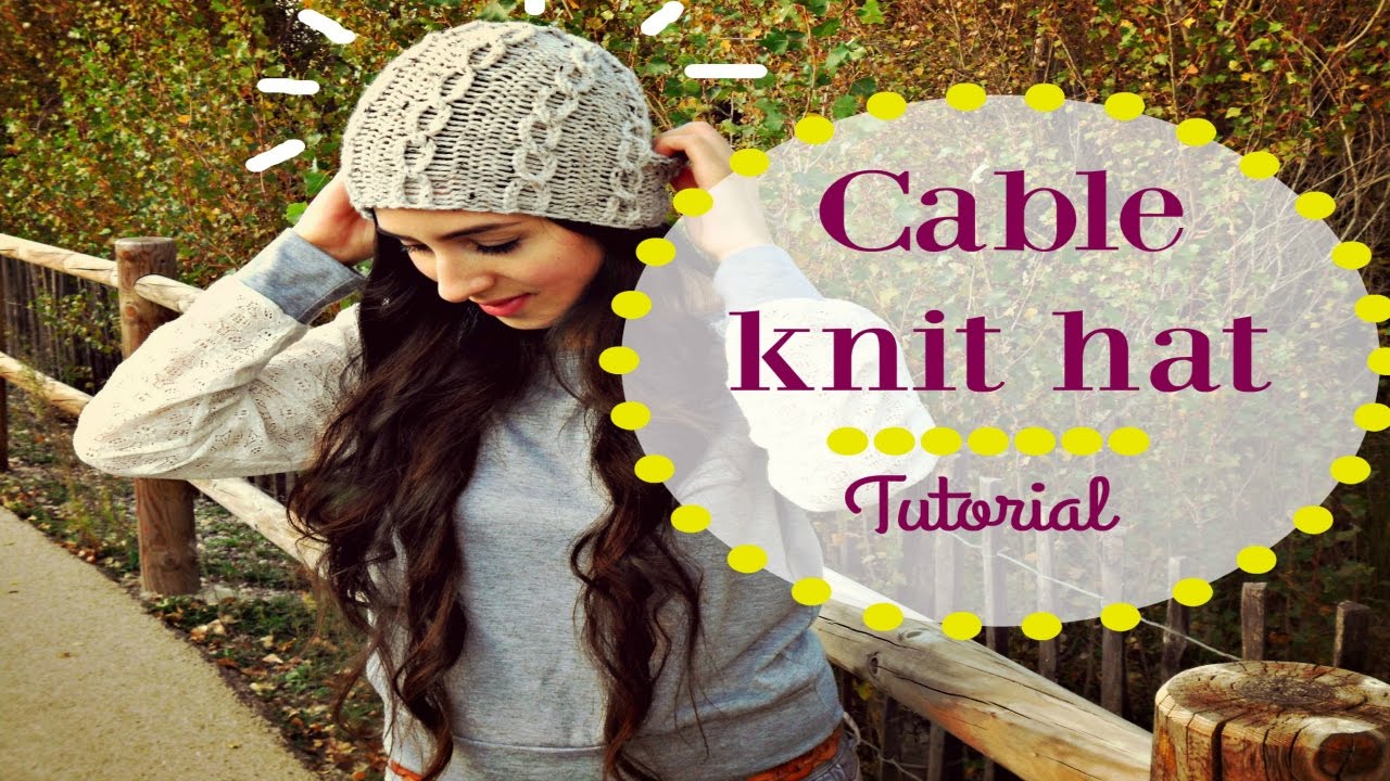 EASY KNITTED CABLE HAT