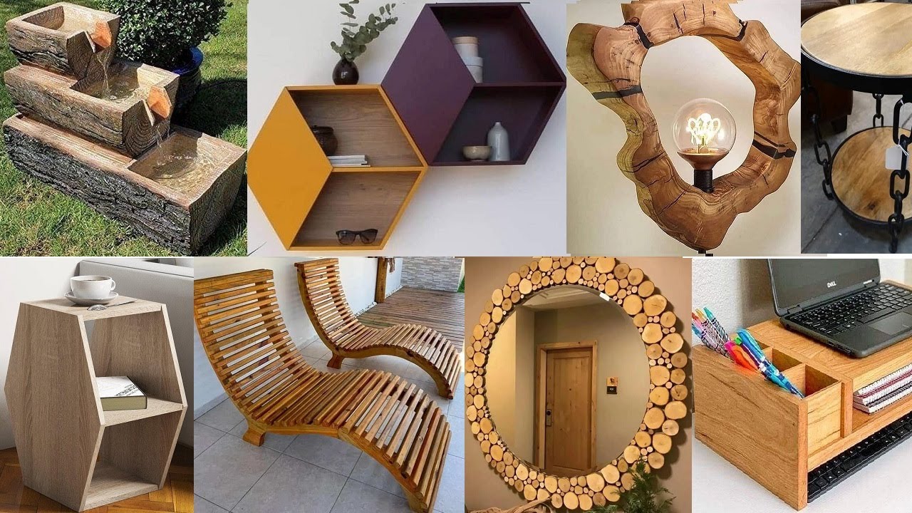 Wood furniture ideas and wooden decorative pieces ideas for home decor /Woodworking project ideas