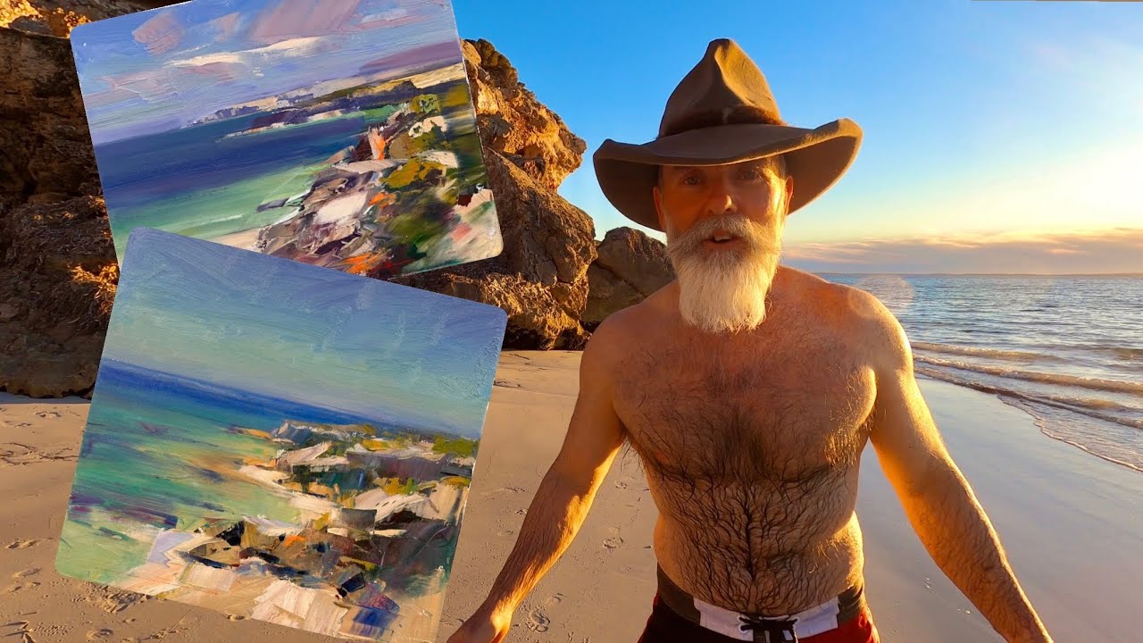 SEASCAPE PAINTING IN OILS - PLEIN AIR