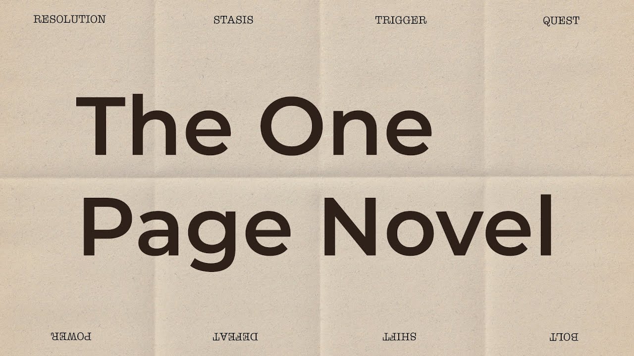 here's how to plot your novel on one page & finally figure out what to write next 📜=📕