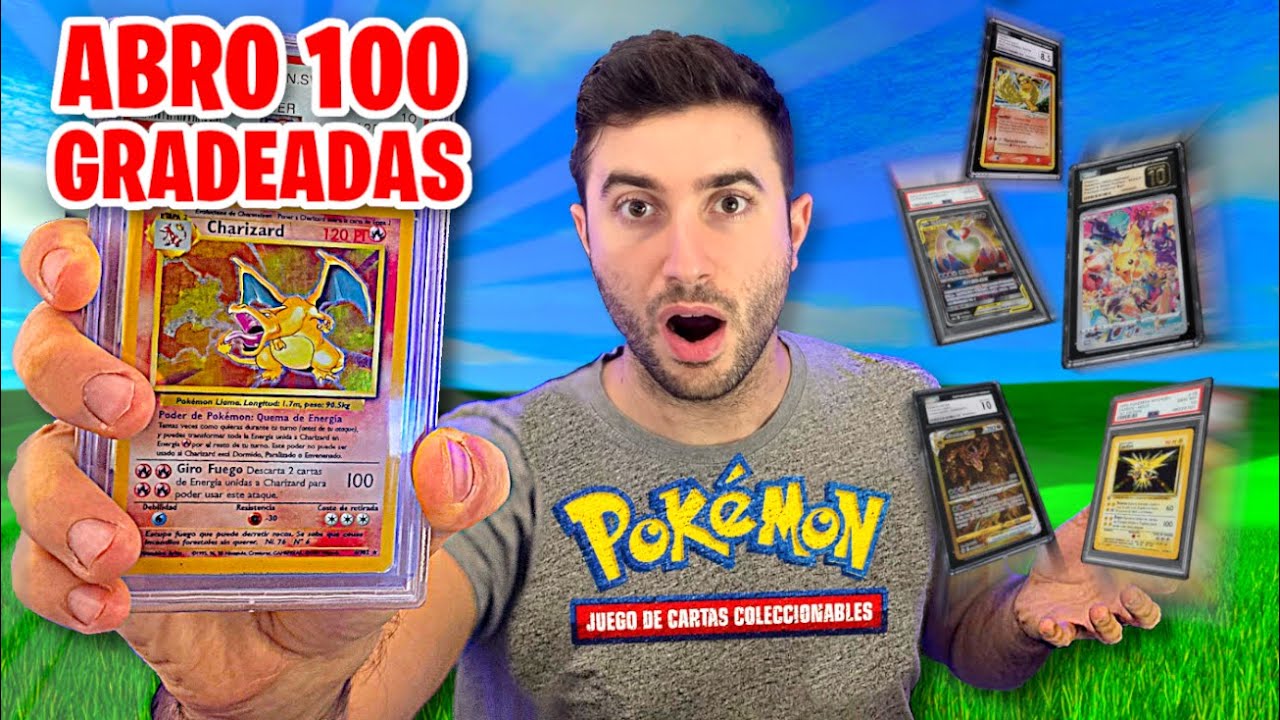¡ABRO 100 CARTAS POKEMON GRADEADAS DE SUBS!