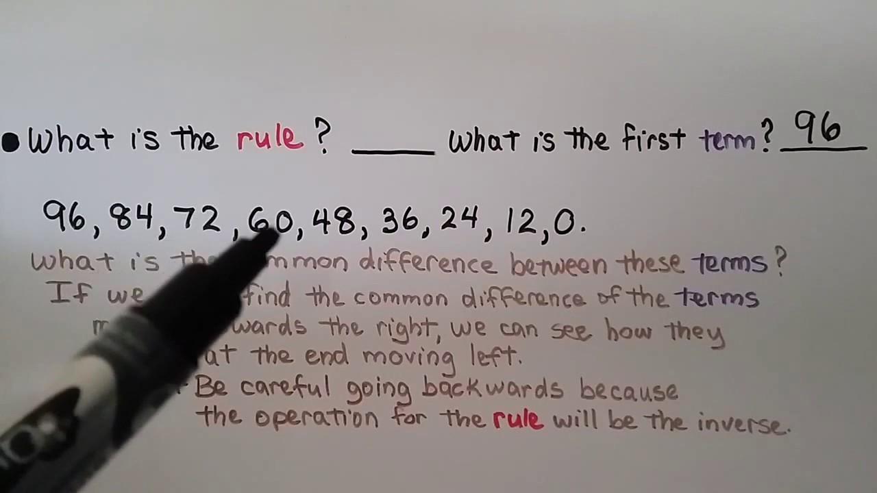 4th Grade Math 5.6, Number Patterns