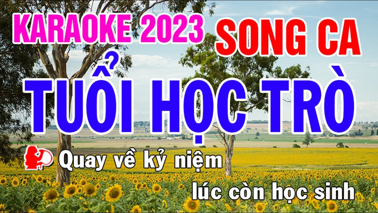 Tuổi Học Trò Karaoke Song Ca Nhạc Sống - Phối Mới Dễ Hát - Nhật Nguyễn