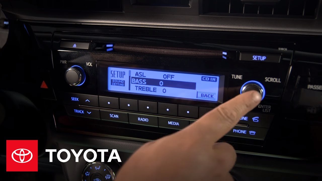 2014 Corolla How-To: Adjusting Sound Qualities | Toyota