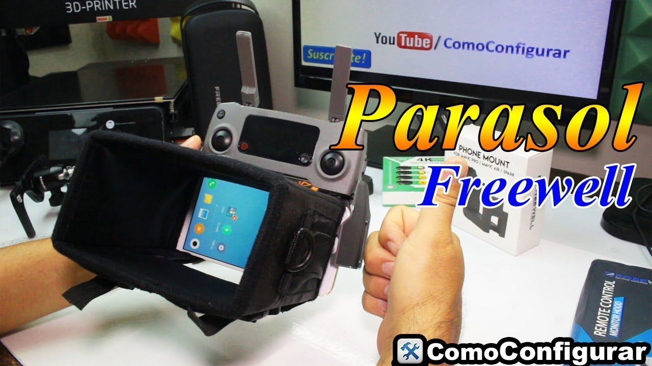 Parasol para Controles DJI Spark Mavic Air y Zoom Parasol Sunshade