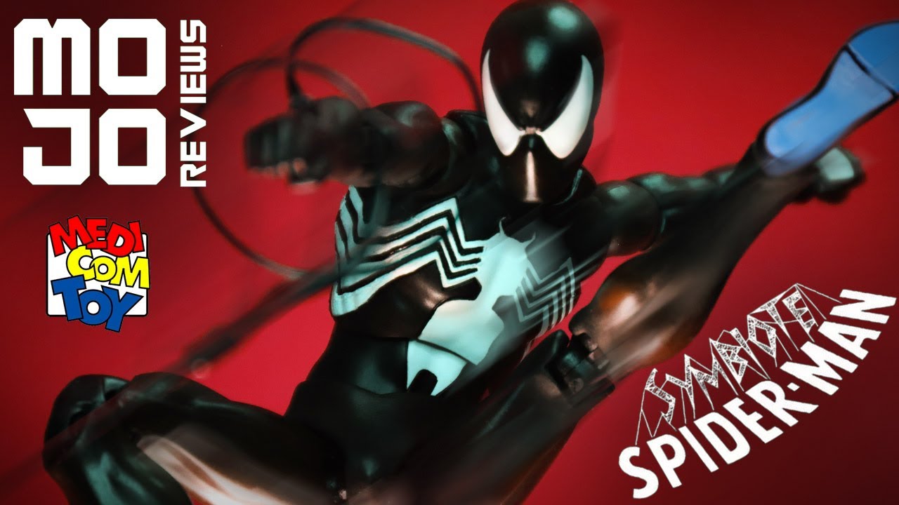 Spider-Man Blacksuit Symbiote Marvel ComicsMedicom Mafex 147 Action Figure Review!
