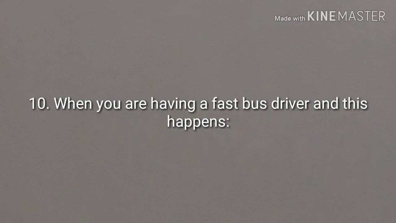 10 Types of people Bus Enthusiasts have to deal with when filming.