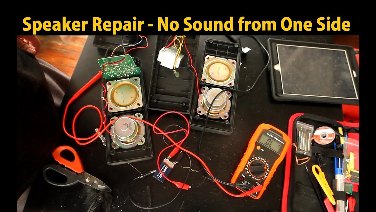 How to Fix Computer Speakers - No Sound From One Side (Diagnose and Repair)