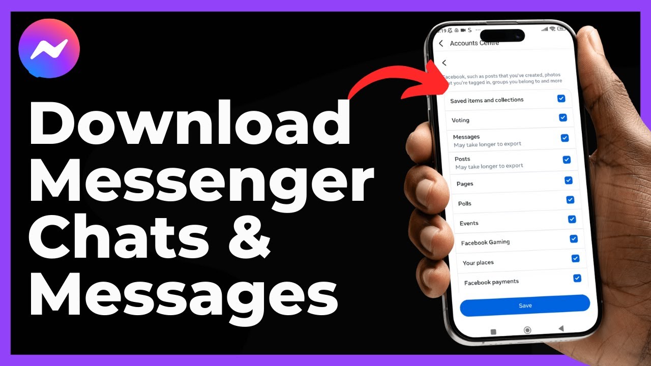 How To Download Facebook Messenger Chats & Messages - Step By Step