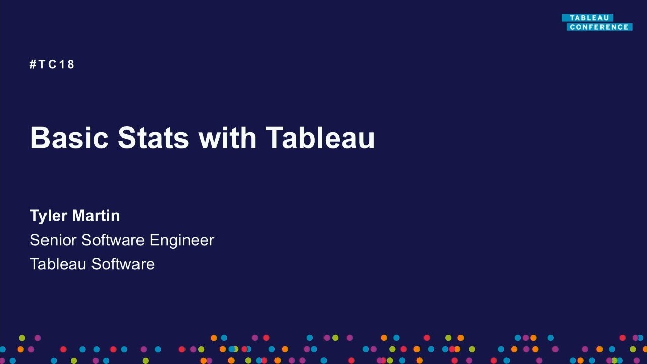 Basic stats with Tableau