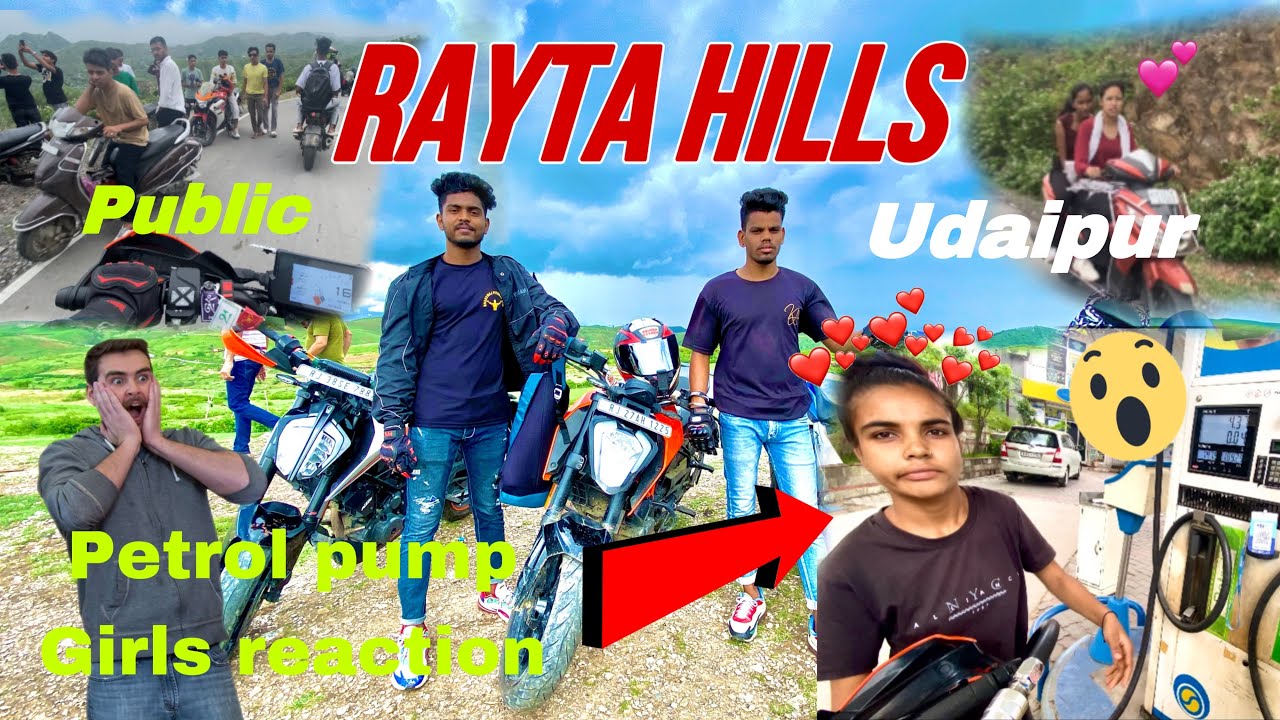 Rayta hills udaipur Rajasthan || duke390 reaction😍👀 #youtubevideo #udaipur #motovlog #vlog