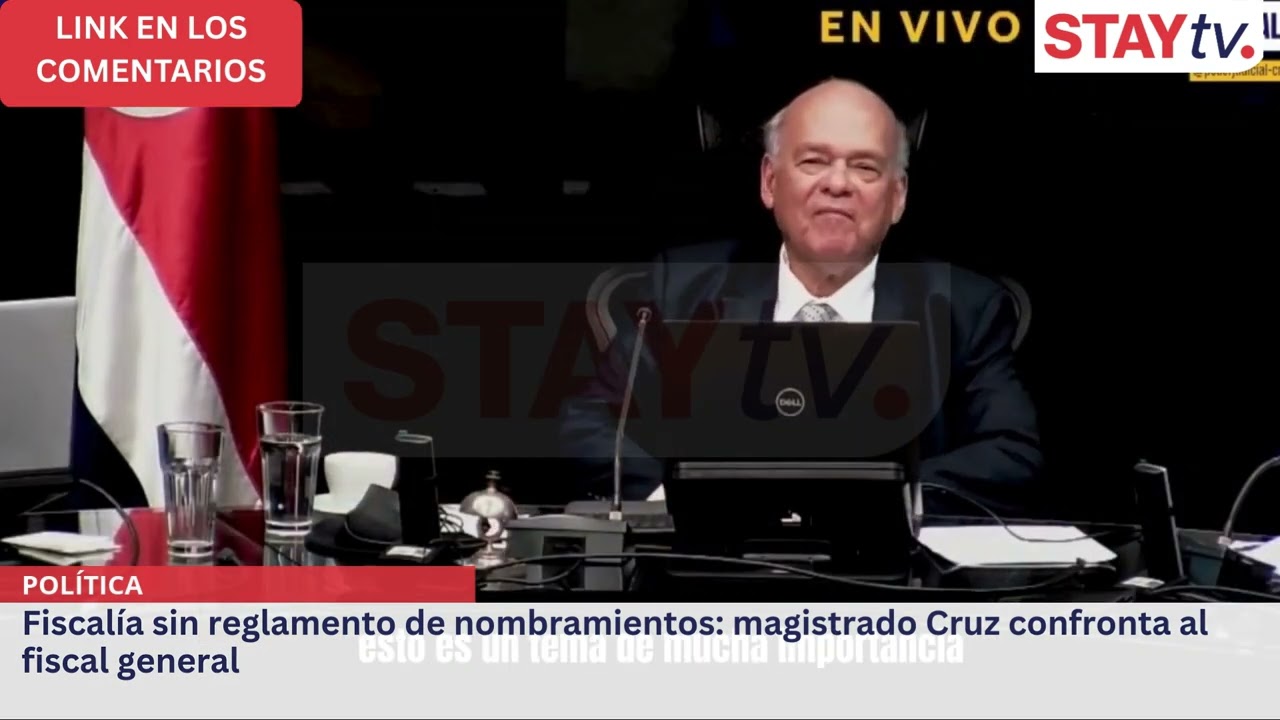 Magistrado Fernando Cruz interpela al fiscal Carlo Díaz por cuatro años sin reglamento