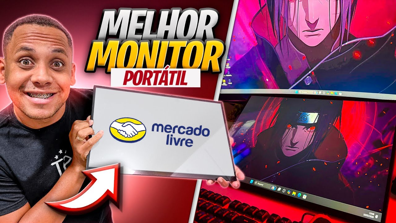 Comprei o melhor monitor portátil do mercado livre 