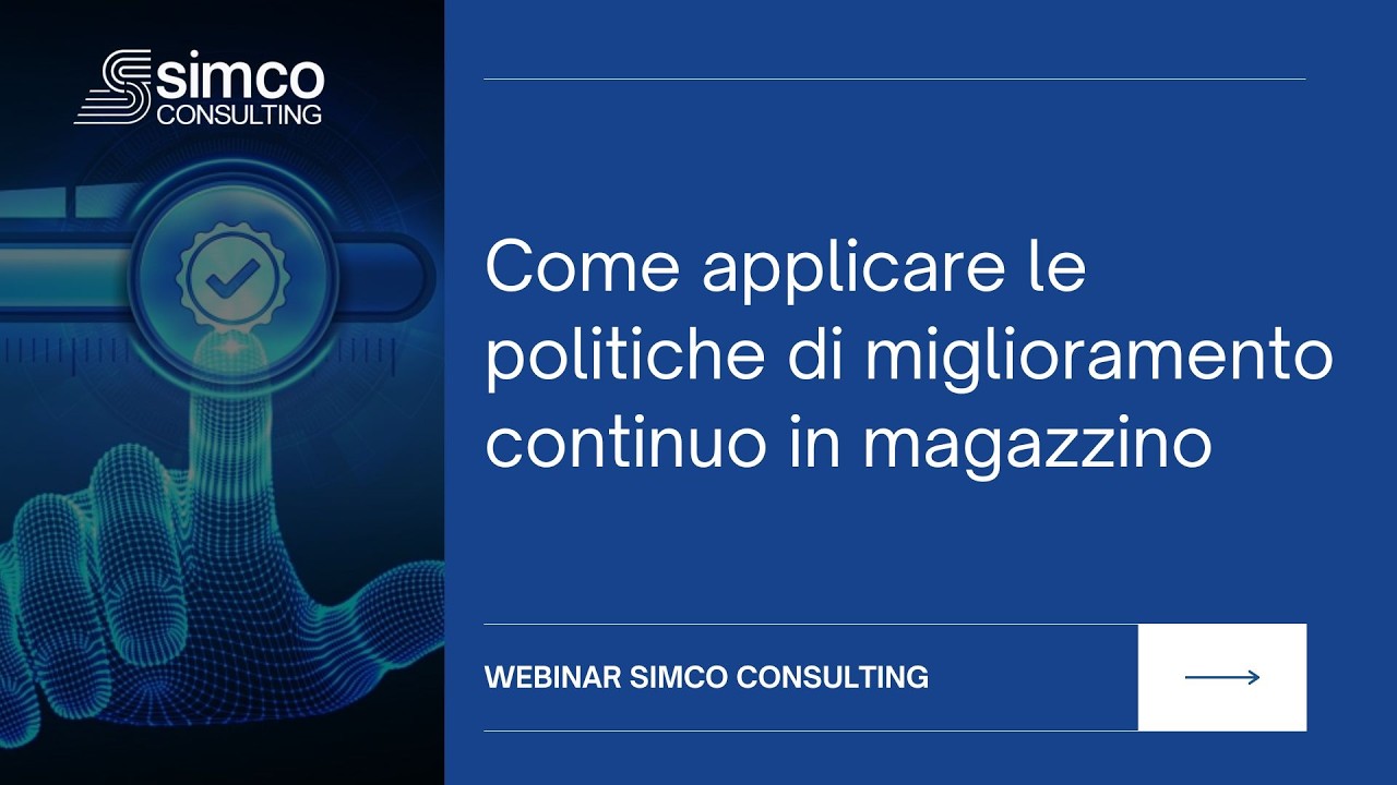 WEBINAR - COME APPLICARE LE POLITICHE DI MIGLIORAMENTO CONTINUO IN MAGAZZINO - febbraio 2026