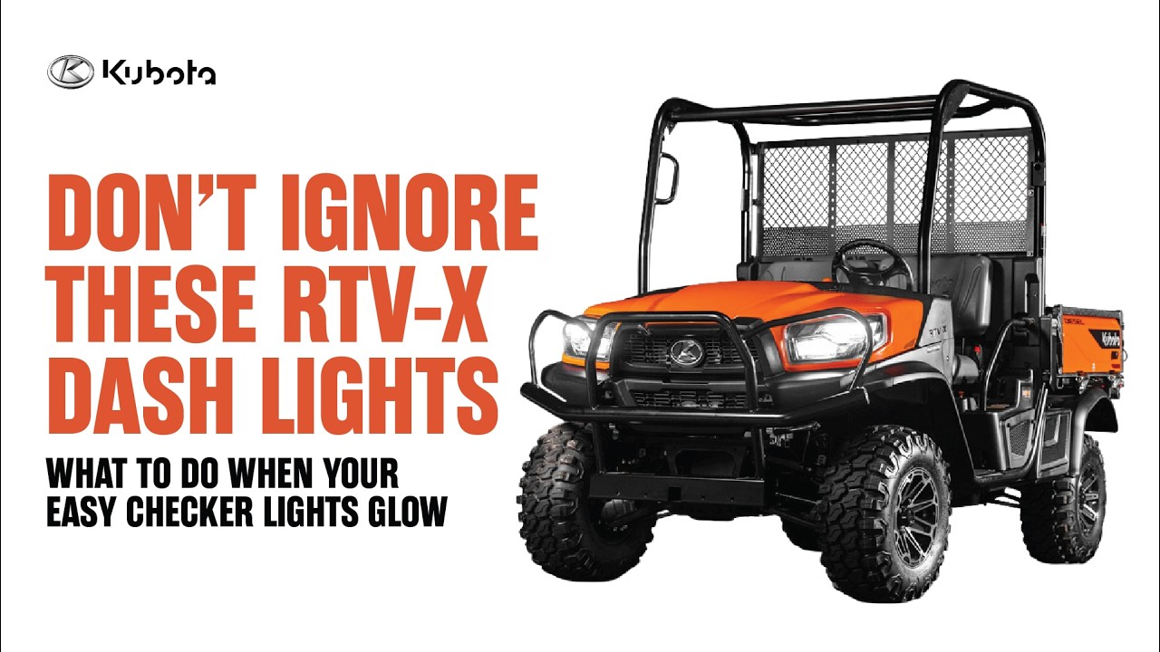 Don’t Ignore These RTV-X Warning Lights