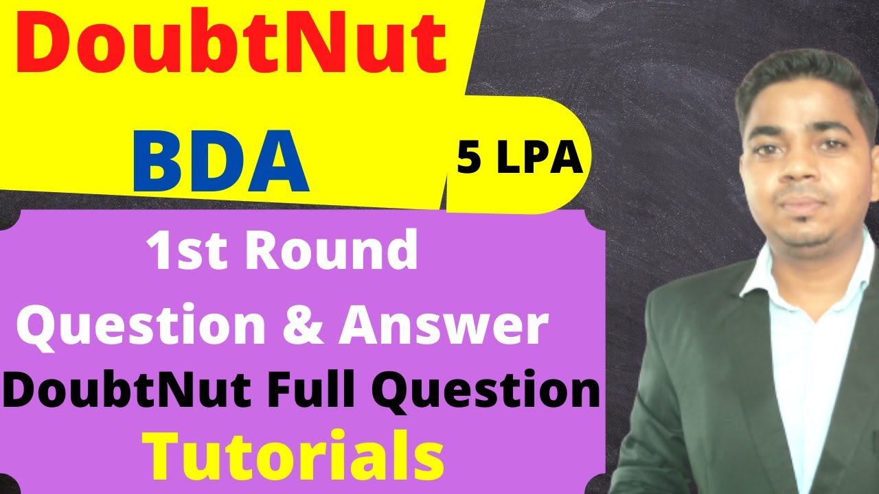 Doubtnut BDA 1st Round Interview Question and Answer || Doubtnut BDA Profile ke 1st Round ke Answer