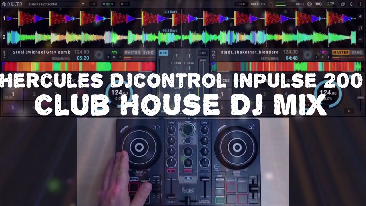Vocal House / Club House Music DJ Mix 2021 on Hercules DJControl Inpulse 200 Beginner DJ Controller