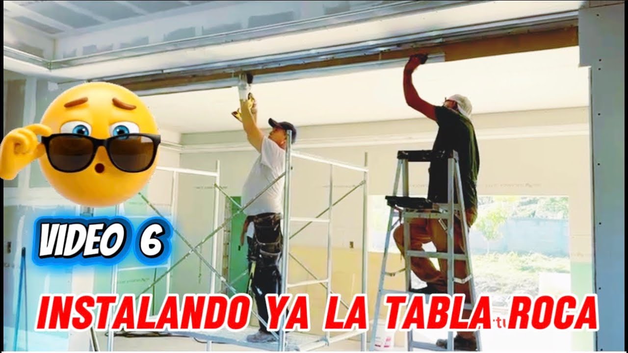 Empezamos a instalar  Tabla Roca a la casa