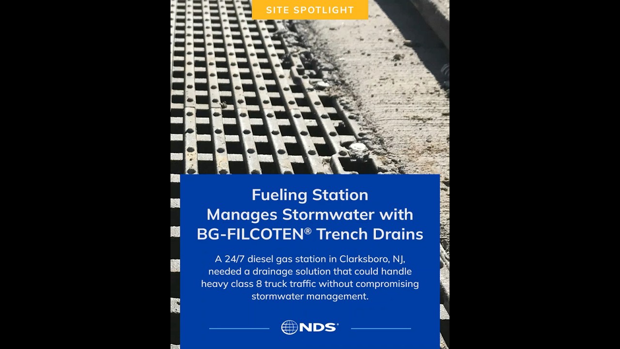 Diesel Truck Fueling Station Manages Stormwater with BG-FILCOTEN&reg; Trench Drains