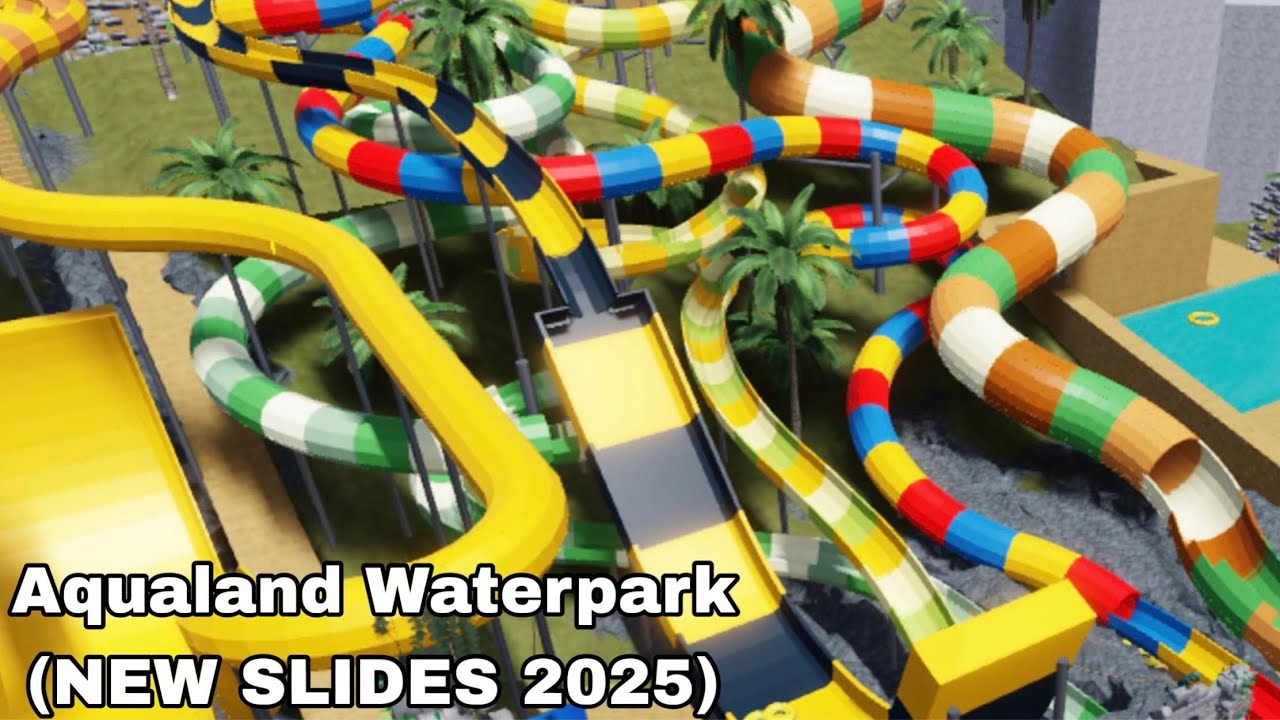 All Waterslides at Aqualand Waterpark (NEW SLIDES 2025) (Ft FireAlarmChief101, Poochy838 & more)