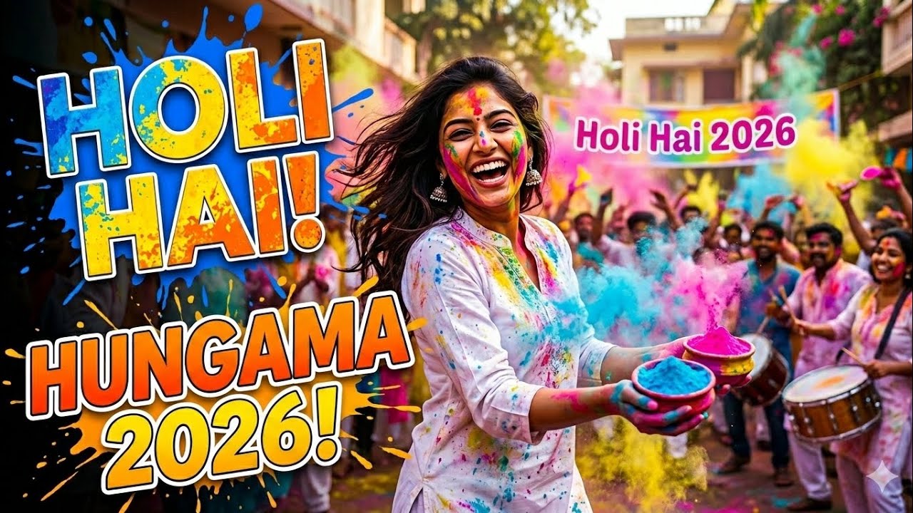 Holi Hai 2026 🔥 | New DJ Holi Song 2026 | Trending Holi Song | Full Dance Video | Bhojpuri Holi Gana