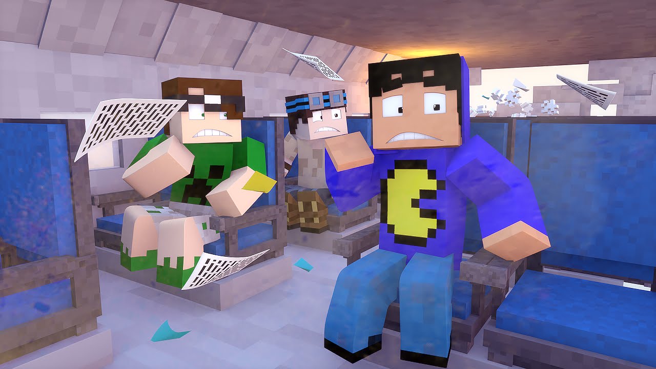 Minecraft: ACIDENTE AÉREO! (Build Battle)