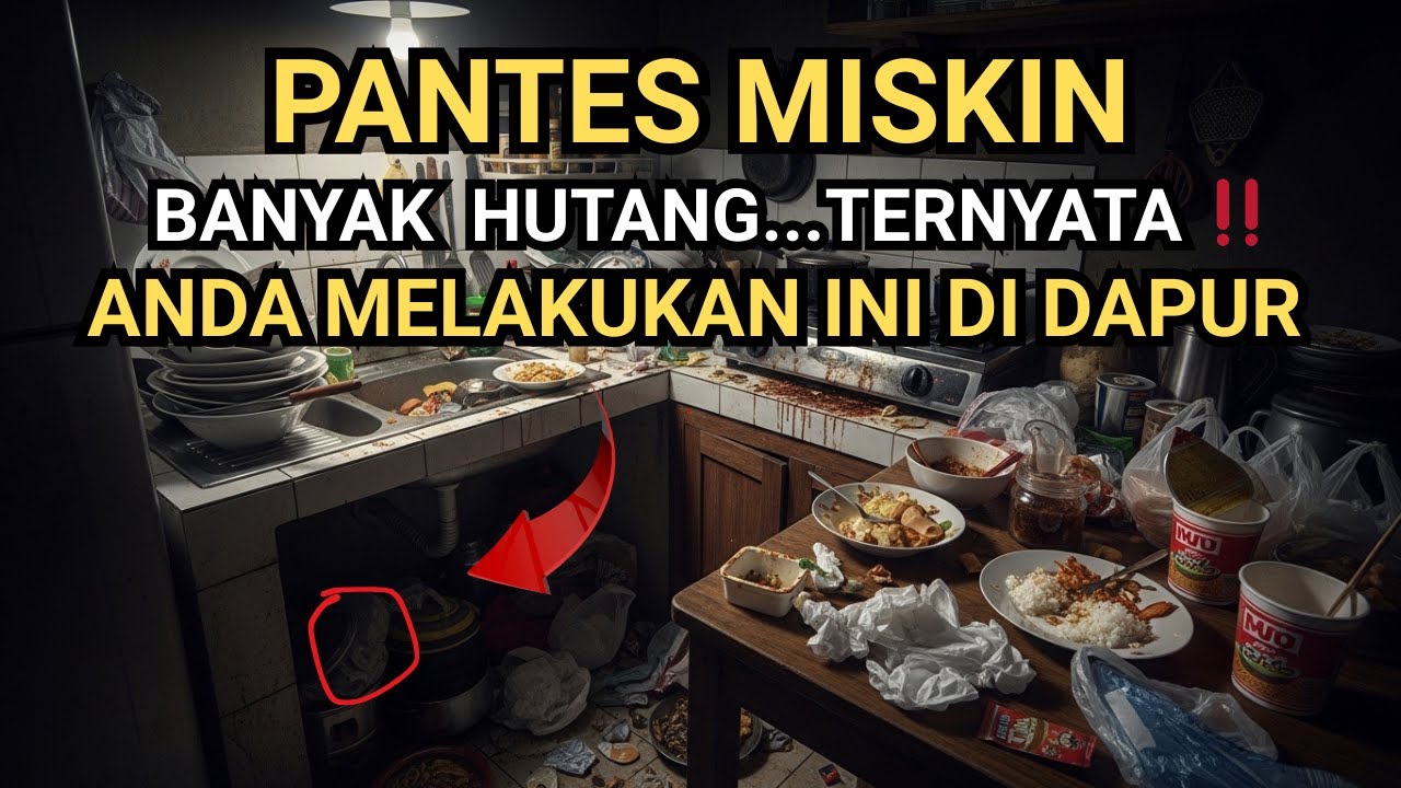 AWAS‼️16 Kebiasaan Sepele di Dapur Ini Diam Diam Bikin Anda MISKIN & Susah Bayar Hutang 😱