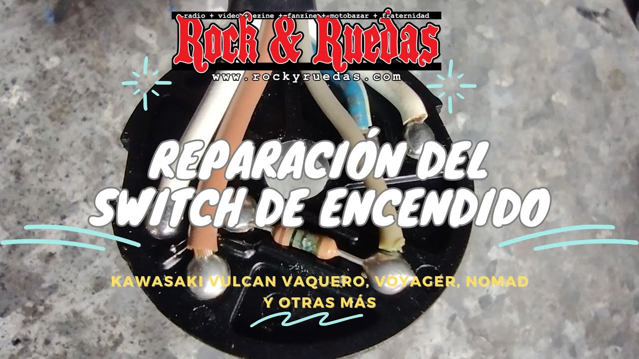 Reparación de Switch de Encendido Kawasaki Vulcan Vaquero Voyager Nomad y otras más