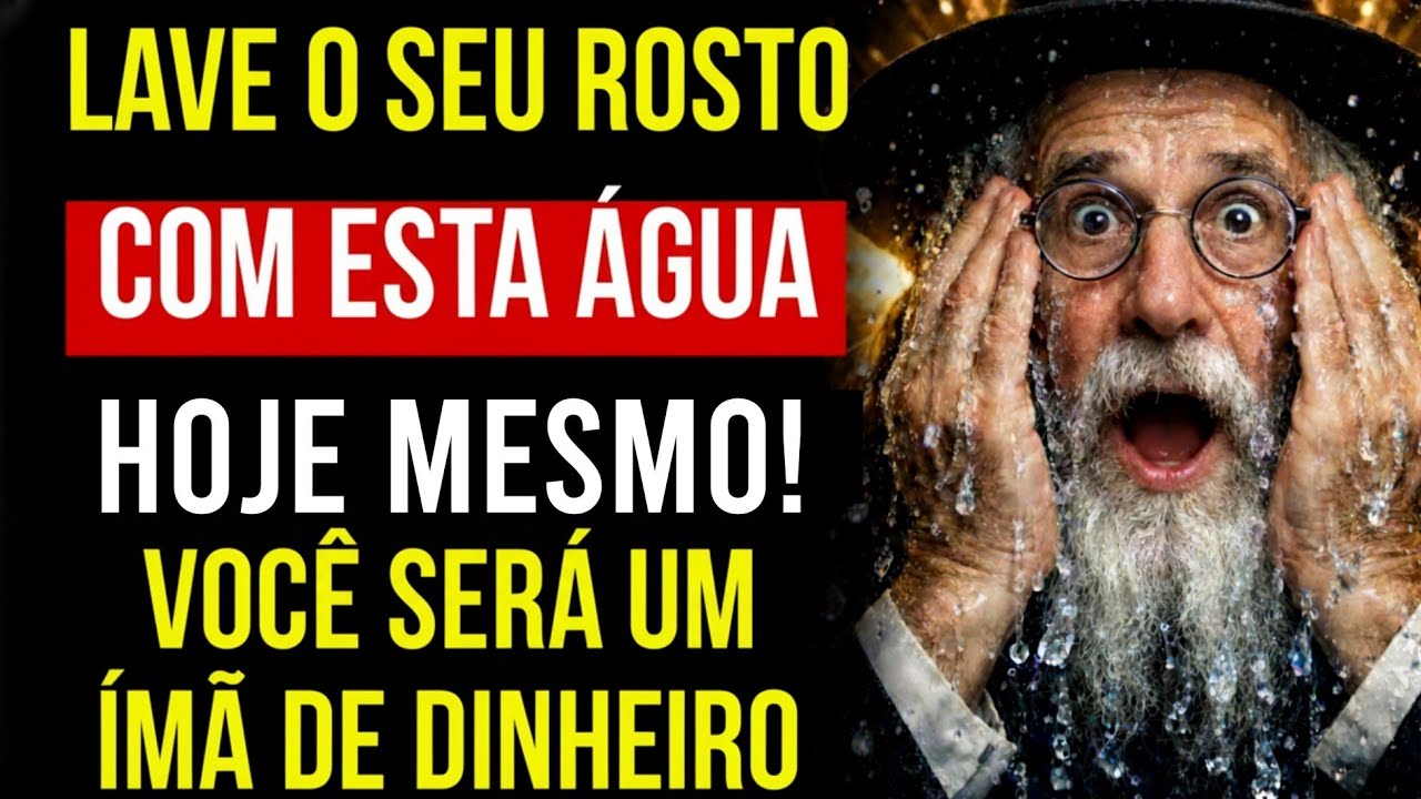 Lave o seu rosto com ESTA água e atraia abundância infinita em 2026 — Sabedoria Judaica