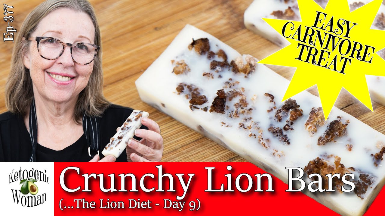 Crunchy Lion Bars ! Lion Diet Day 10 - Super Easy High Fat Carnivore Diet Snack