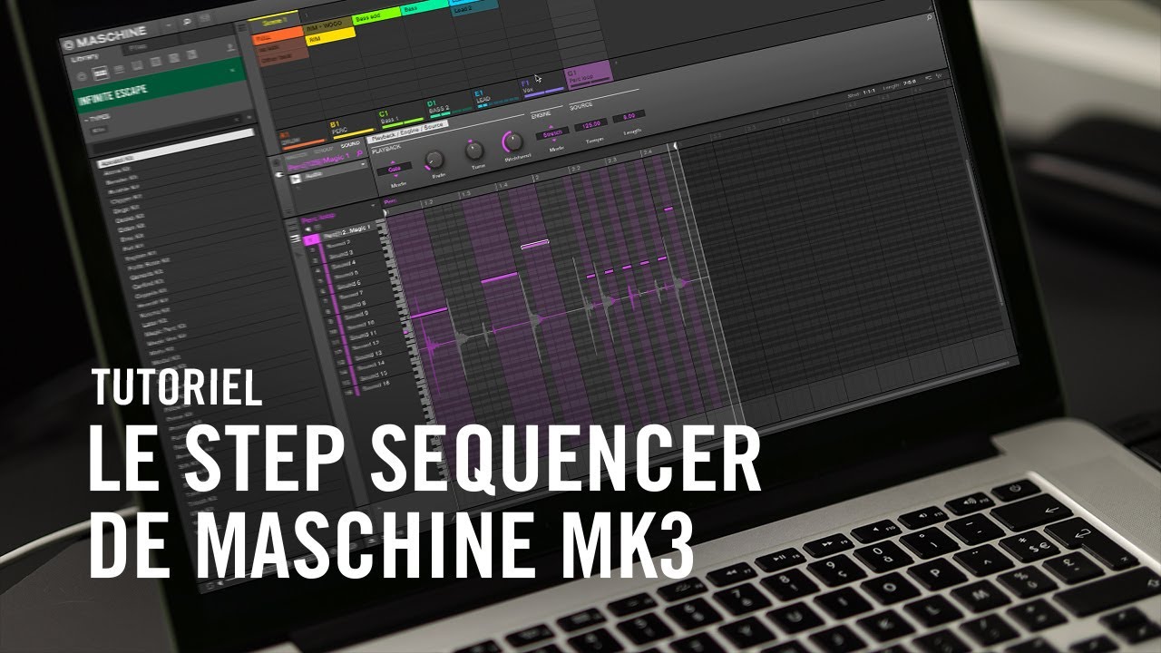 Comment utiliser le Step Séquenceur de MASCHINE MK3 (+ mode Lock et macros) | Native Instruments