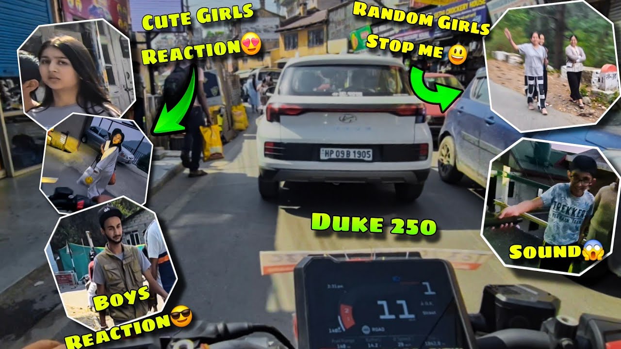 Public Reactions On KTM Duke 250 Gen 3😍 || Cute Girls Reaction ||  #ktm #duke250