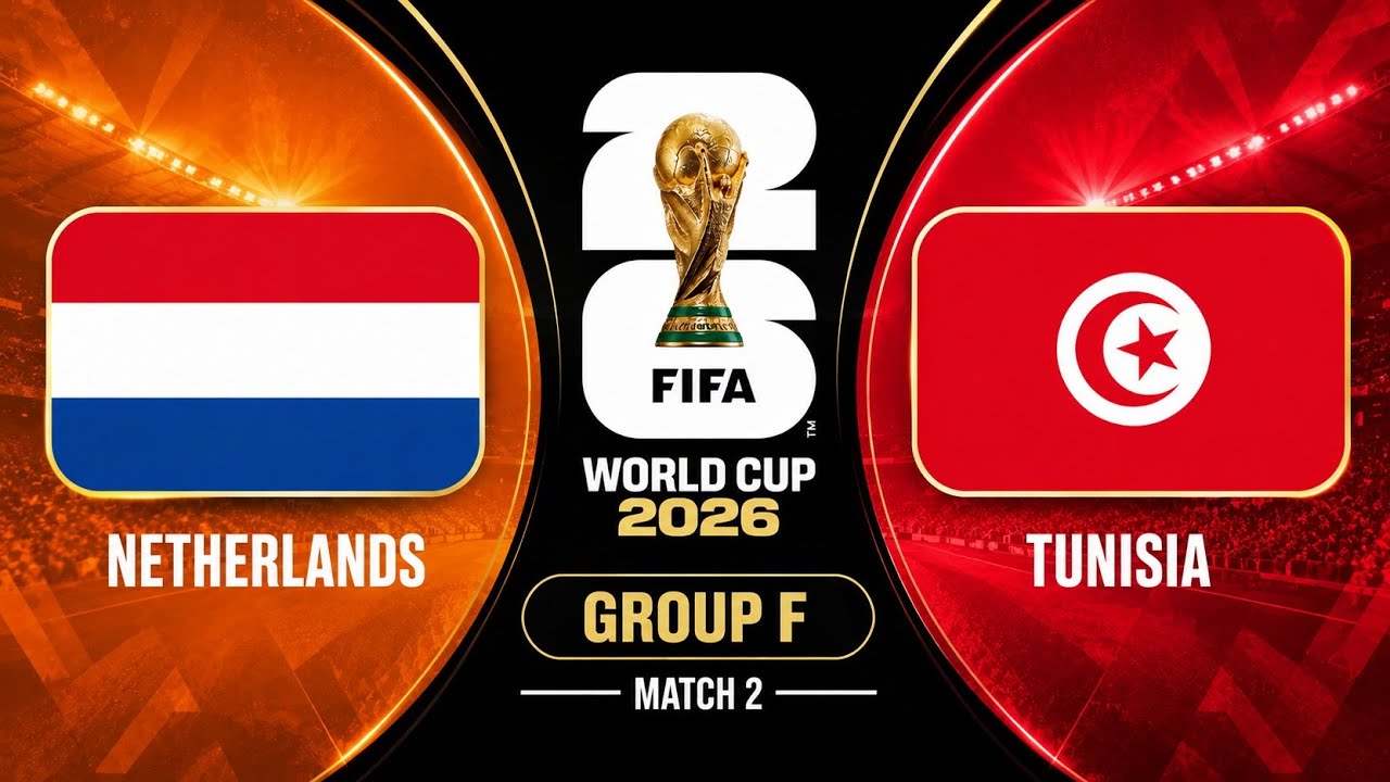 Dutch Dominance! Netherlands Crush Tunisia 3-0  FIFA World Cup 2026 Group F Match 2 🇳🇱🔥🇹🇳