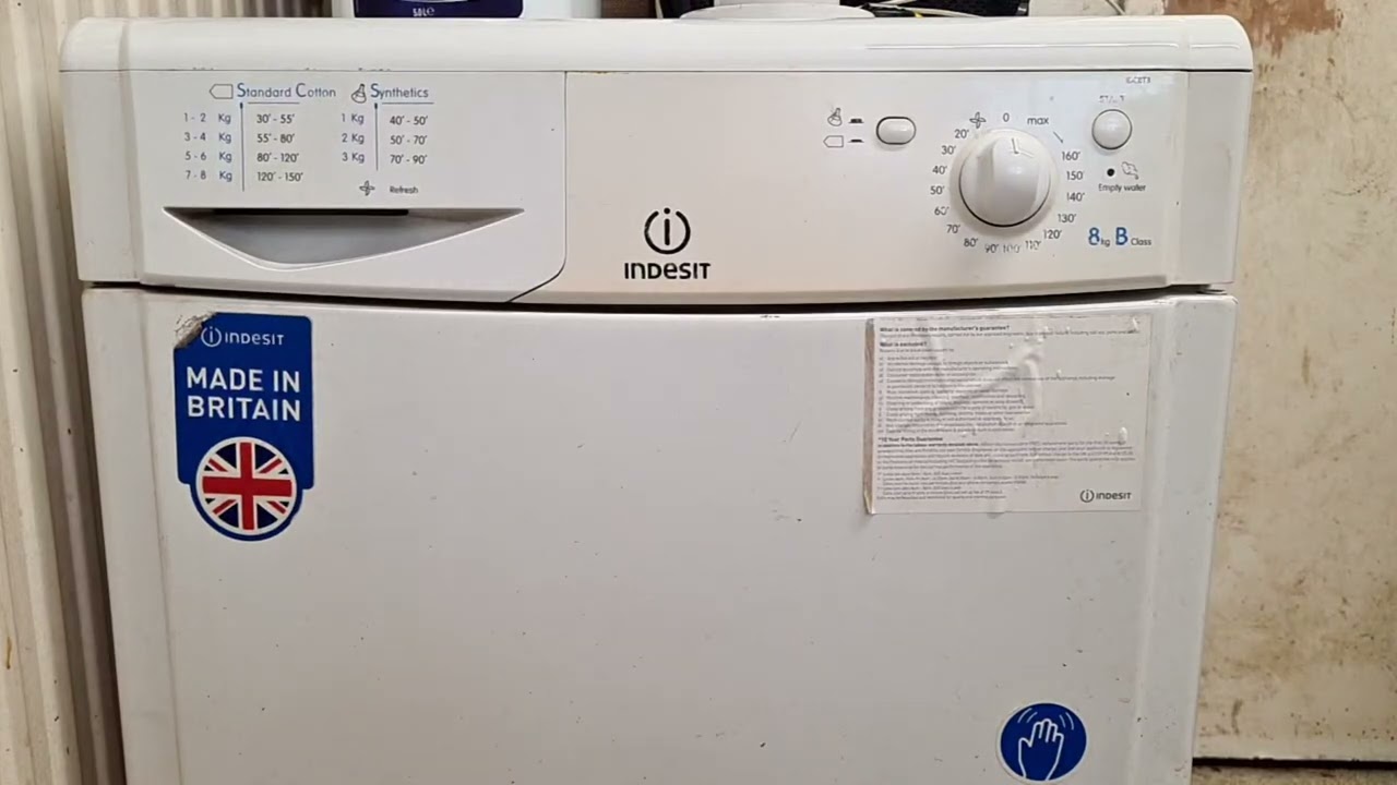 Highlight 3:04:23 – 3:09:23 from Indesit IDC8T3 8KG Condenser Tumble Dryer Full Cycle