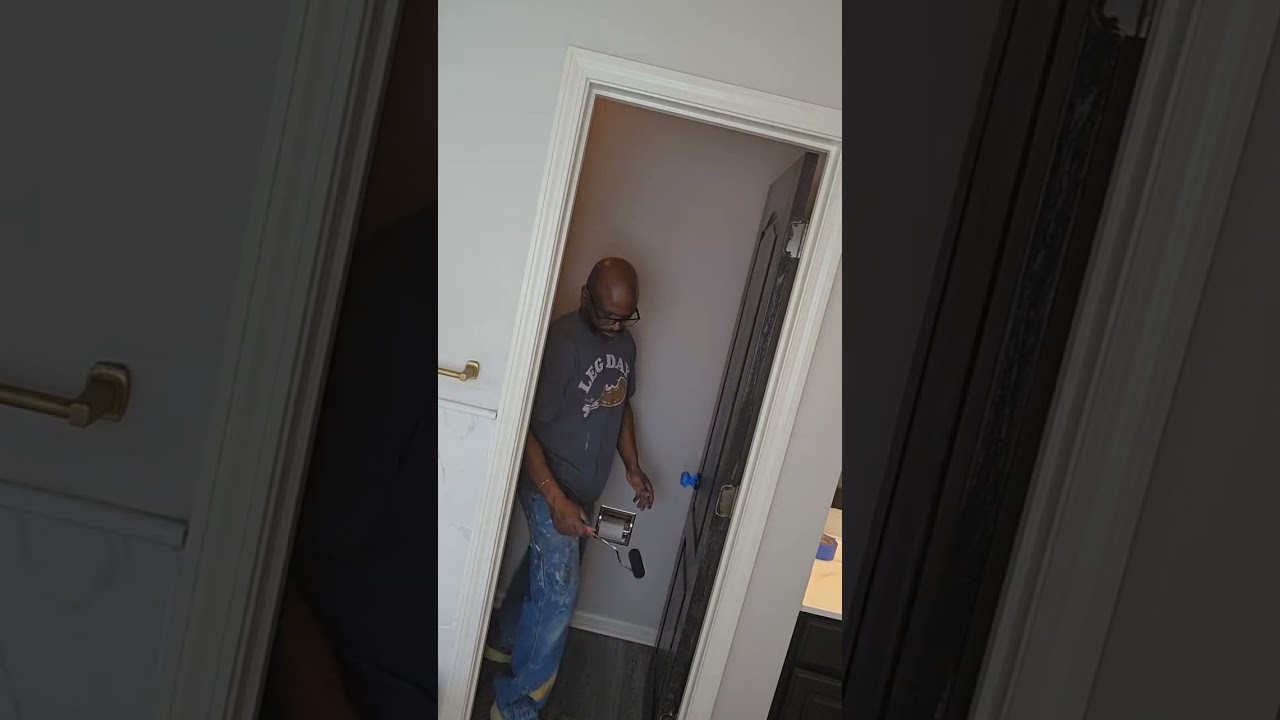 Interior doors painted black #diy