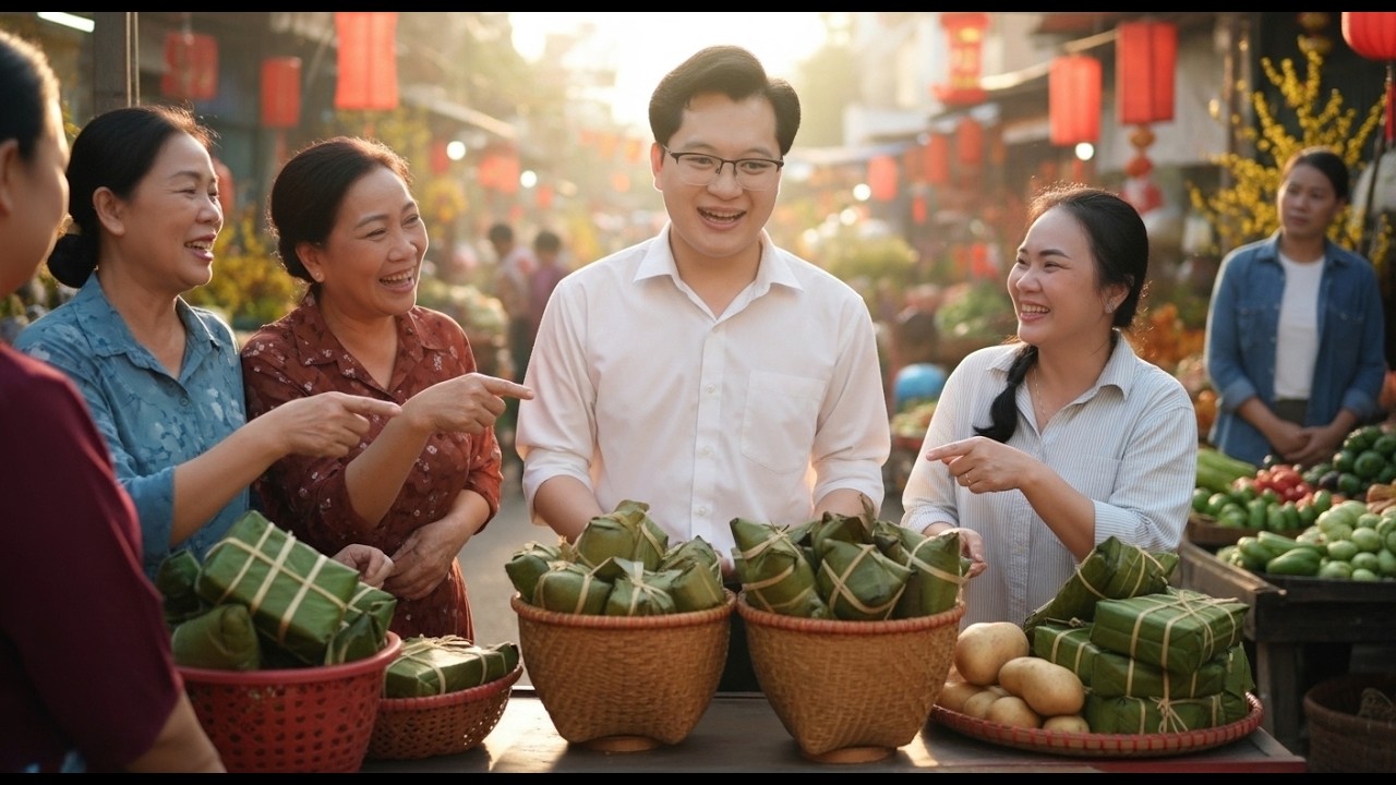Funny Tet Market Day: Jack Helps Tu Tien Sell Cakes&mdash;Until a Familiar Stranger Appears