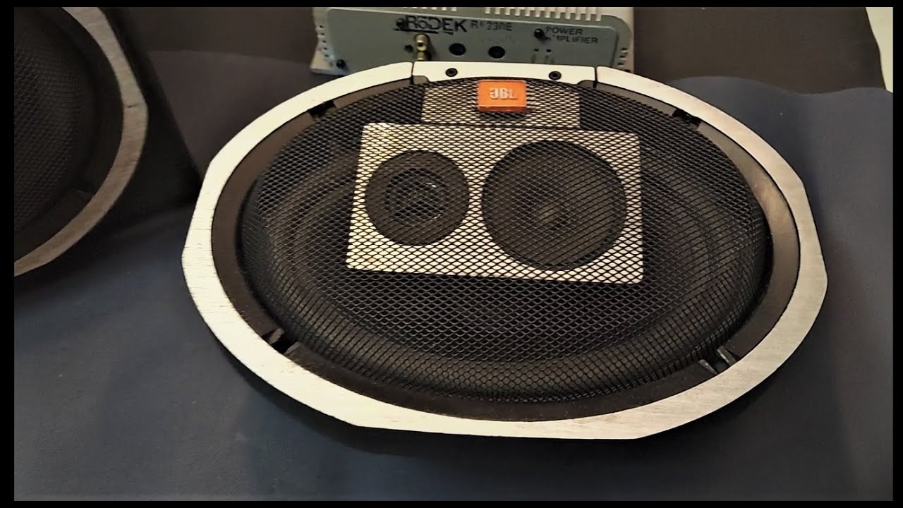 Vintage 1989 JBL T545 Car audio speakers  and  Rare 1990 RODEK RA230E Zed audio amplifier