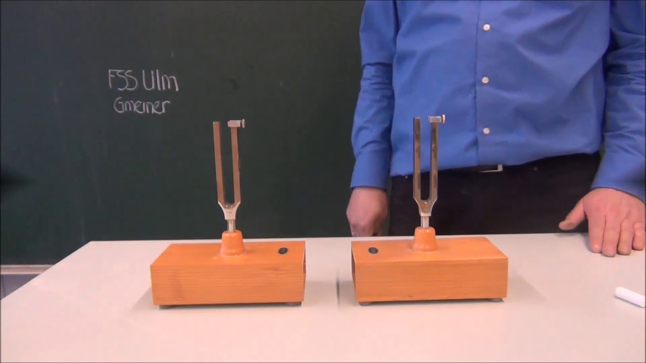 Resonanz mit Stimmgabeln