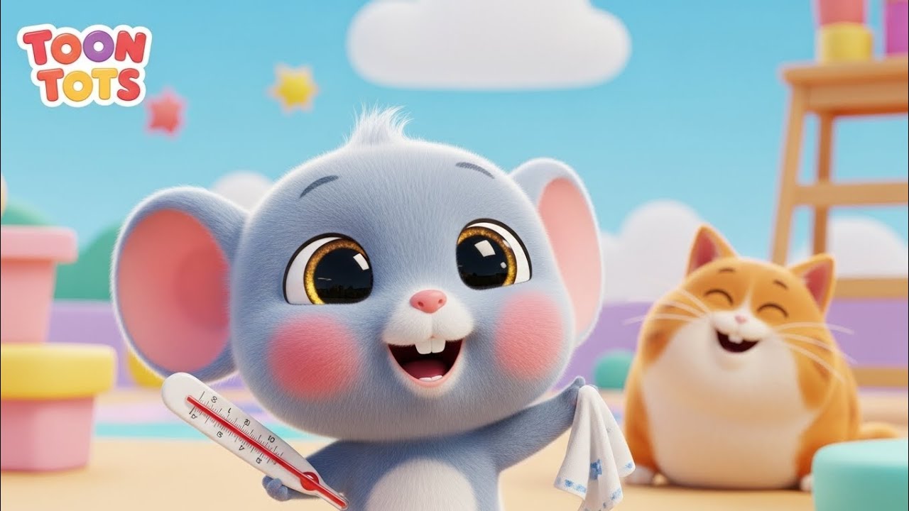 Aaj Mangalwar Hai 🐭 | Cute Mouse Poem | Hindi Rhymes for Kids | Fun Cartoon Song|Toon Tots 