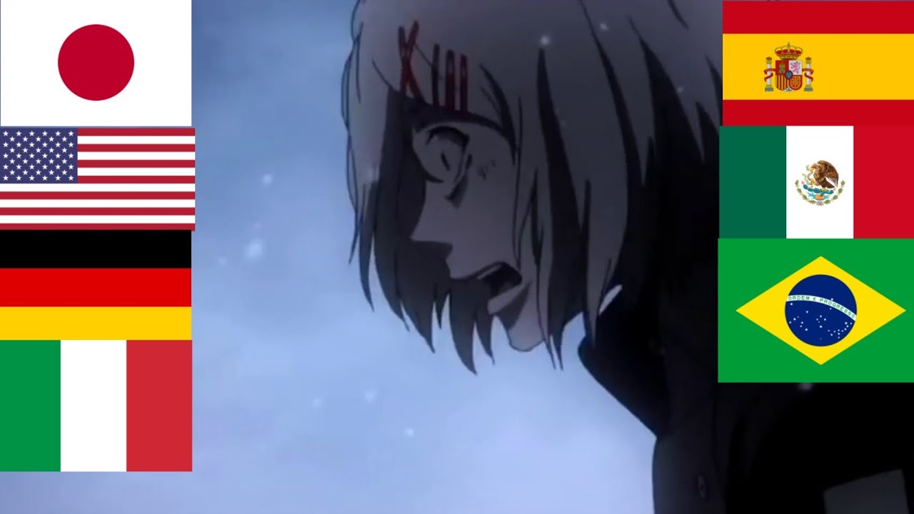 Tokyo Ghoul..El grito de Juuzou Suzuya en difrentes doblajes