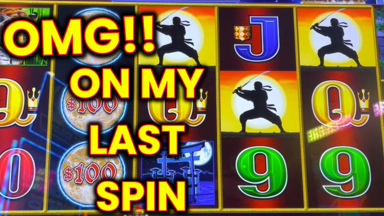 EPIC COMEBACK! MASSIVE JACKPOT ON NINJA MOON DOLLAR STORM SLOT MACHINE LIVE PLAY