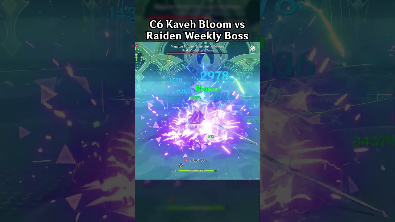 C6 Kaveh Bloom vs Raiden Weekly Boss
