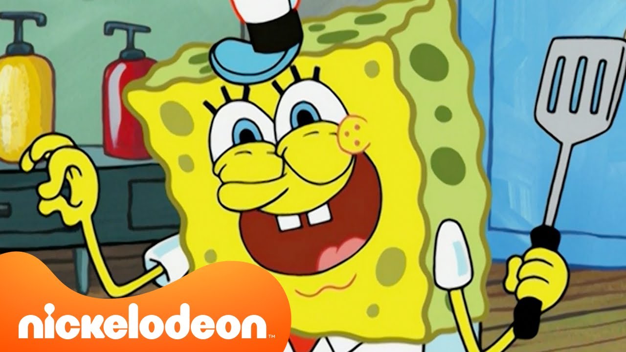 Bob Esponja | A Sra. Puff trabalha no Siri Cascudo! 🍔 | Nickelodeon em Português