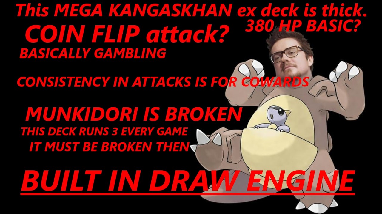 MEGA KANGASKHAN ex IS SUPER FAT, DOGGIE! EATS EVERY HIT AND ASKS FOR MORE!