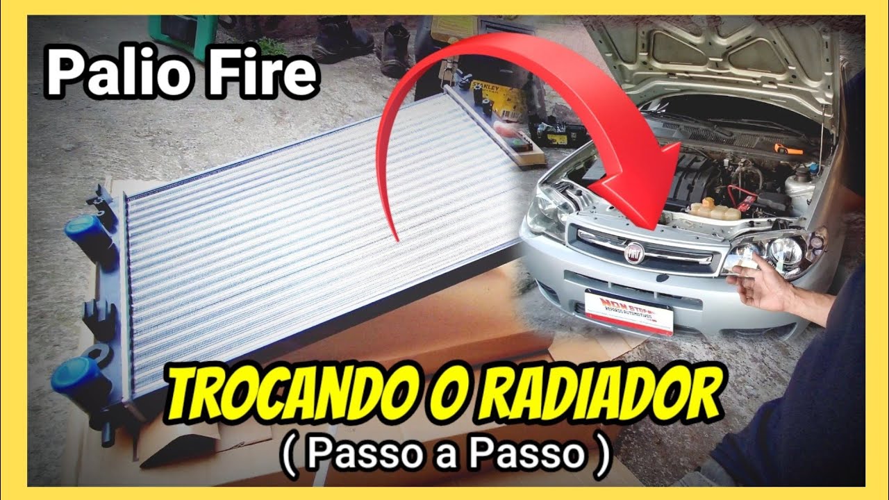 Trocando o radiador do Palio Fire 1.0 - Passo a passo Completo